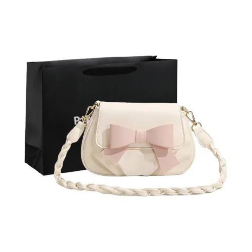 PINK·LAND ПУ (полиуретан) Сумка через плечо Женская Экрю