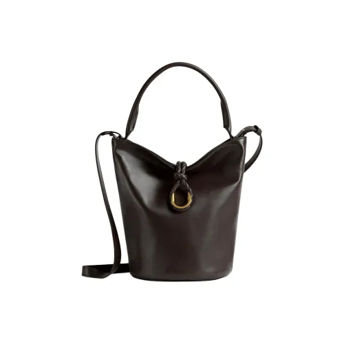 Bottega Veneta Сумка-ведро из коровьей кожи сумка на одно плечо женская шоколадно-коричневый