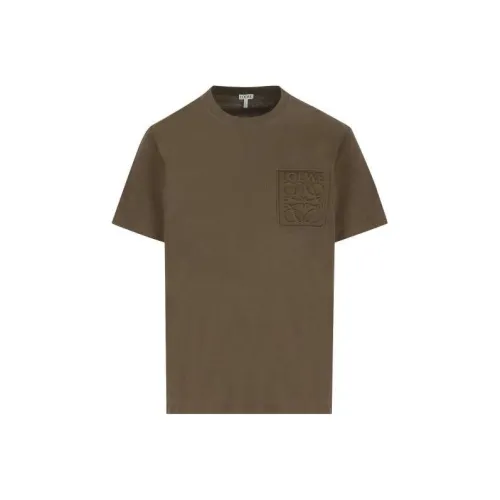 LOEWE Совместное издание Темно-хаки Зеленая Мужская T-рубашка