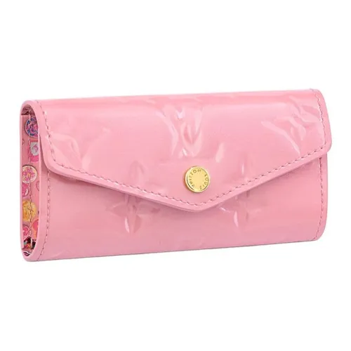 LOUIS VUITTON Коровья кожа Key Pouch Женские Розовый