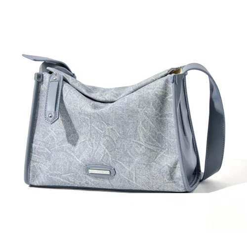 MOYYI Сумка через плечо из синтетической кожи стандартная женская серый аква-синий