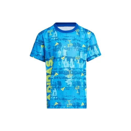 Adidas Blue Kids T-Shirts