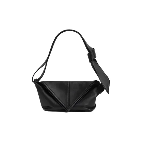 Bottega Veneta Телячья кожа Сумка через плечо Мини Унисекс Черный