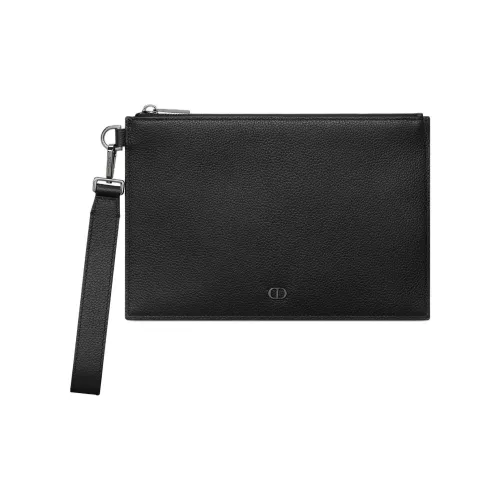 DIOR Клатч из коровьей кожи мужской черный