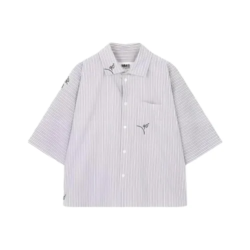 MM6 MAISON MARGIELA Светло-синие мужские рубашки