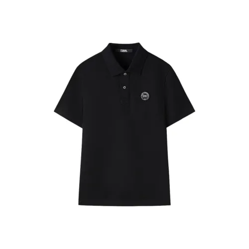 Karl Lagerfeld SS25 Поло Мужское Черное