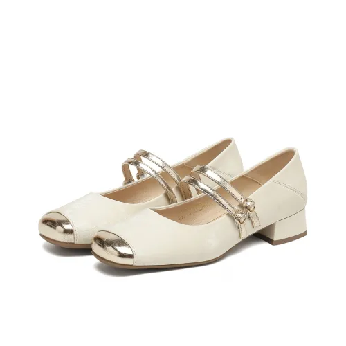 D Fuse SCANDINAVIA Квадратный каблук Туфли Мэри Джейн Женские