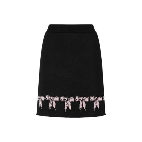 MOSCHINO Черные Женские Повседневные Короткие Юбки