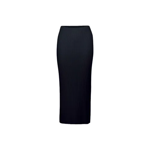 ALLUDE Морской синий Женские Вязаные Длинные Юбки