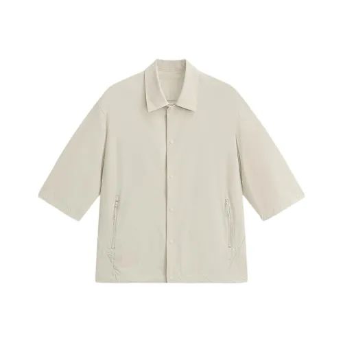 MODE COMMUTER Серый Бежевый Мужские Рубашки