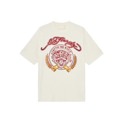Ed Hardy Айвори Белый Мужская T-Рубашка