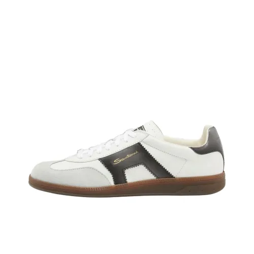Santoni Немецкие армейские кроссовки Low Top Белые Мужские