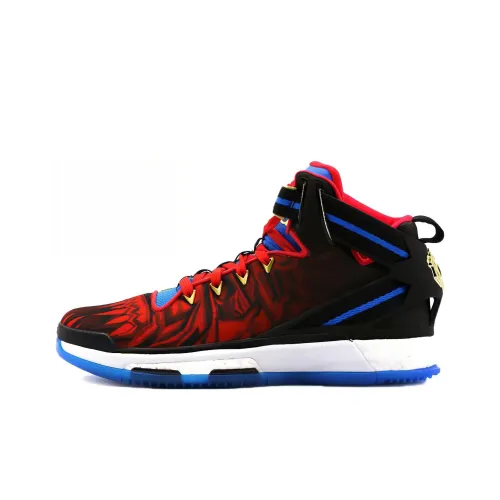 Adidas D Rose 6 Boost 'Chinese New Year' Slip-Resistant MID Баскетбольные кроссовки для игры Мужской Черный Красный Синий