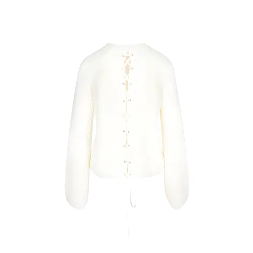 Alexander McQueen Слоновая кость Женские Свитеры