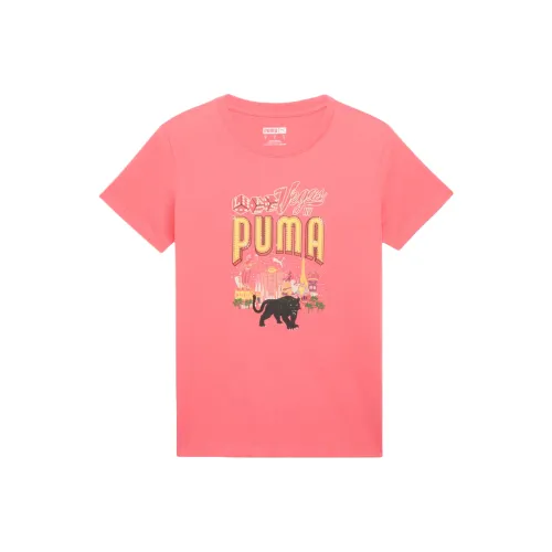 PUMA Персиково-красные Женские Футболки