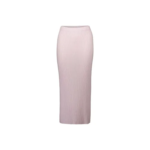ALLUDE Розовые Женские Вязаные Длинные Юбки