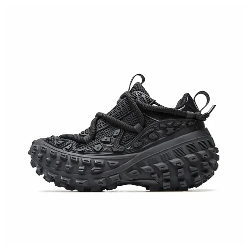 BLVCK PARIS Dark Night Series Толстая подошва Низкие кеды Унисекс