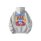 Серый, с капюшоном