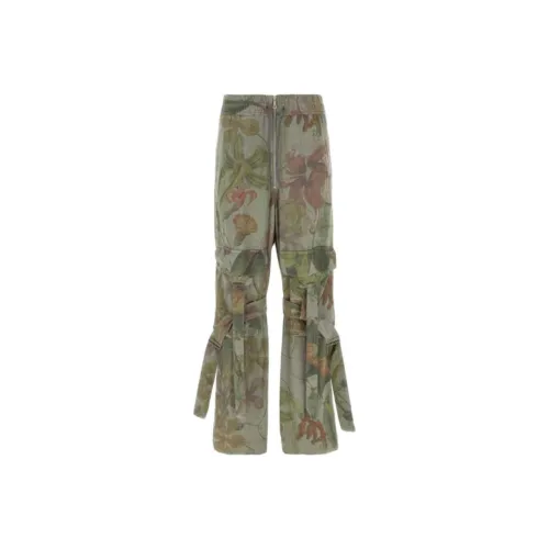 DRIES VAN NOTEN Зеленые Мужские Повседневные Штаны