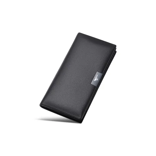 SEPTWOLVES Кошелек из коровьей кожи Мужской Черный