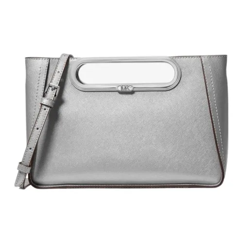 MICHAEL KORS Chelsea Кожа Сумка через плечо Сумка Большая Женская Серебряный