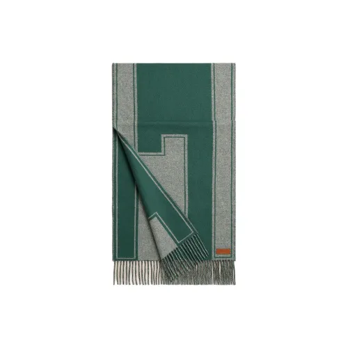 HERMES Кашемир Вязаные Шарфы Женские Зеленый