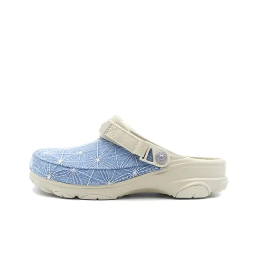 Levi's x Crocs All Terrain Clog Амортизация Низкий Топ Повседневная Обувь Унисекс Джинсовый Синий