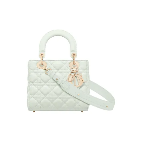 DIOR Lady Dior My ABCDior Lambskin Сумка Lady Dior Сумка через плечо Сумка Маленькая Женская Светло-мятно-зеленая