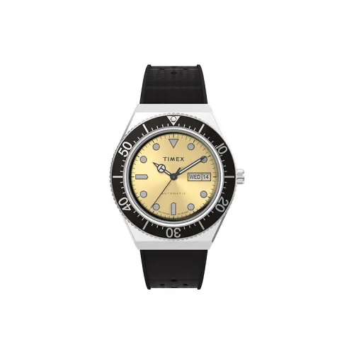 TIMEX Автоматический Механический Механизм Мужские Часы 40 мм Золото