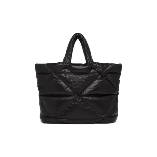 PRADA Мягкий Овца Кожа Тоут Сумка Сумка для покупок Сумка Обычная Мужская Черная