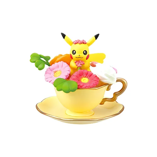 RE MENT Покемон Цветочный Рекомендуемая чашка бюстгальтера Collection 2 Играть Food Один Mystery Коробка Целая коробка 6 шт