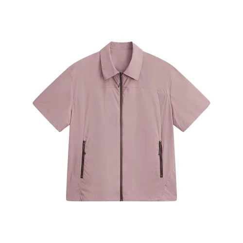 MODE COMMUTER Серый Розовый Мужская Рубашка