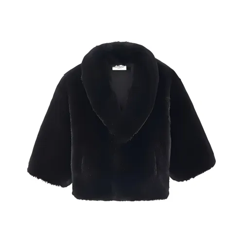 SAINT LAURENT Мужская черная меховая одежда