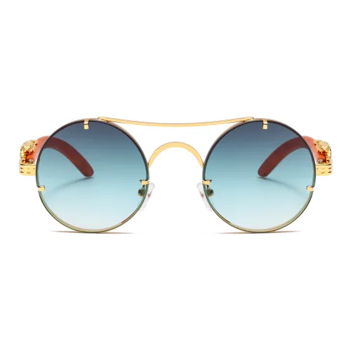 YISHILI Металл Круглые Солнцезащитные очки Унисекс