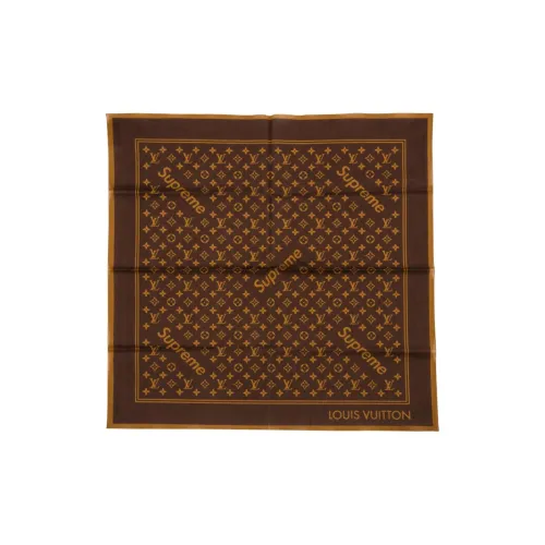 Supreme Шелковые шарфы Унисекс Коричневый