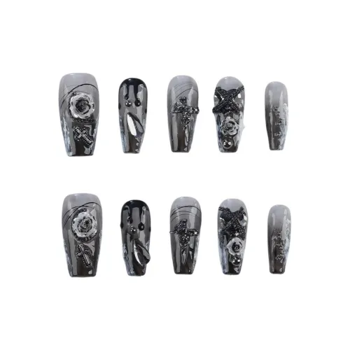 SHANGSHIQIN 2025 Китайский стиль Чернила Смешанный Готический стиль 3D-эффект Камелия Осветляющий 25 мм Средний LADDER