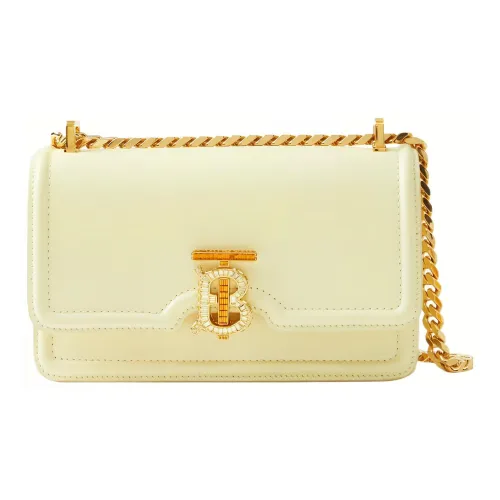 Burberry Телячья кожа Сумка через плечо Мини Женская Cold Лимон