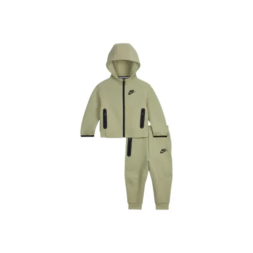 nike Повседневная спортивная одежда Tech Fleece Оливковый HALO Детский и для малышей
