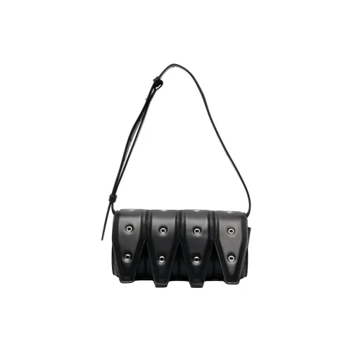 YUZEFI Телячья кожа Сумка Сумка через плечо Женская Черная