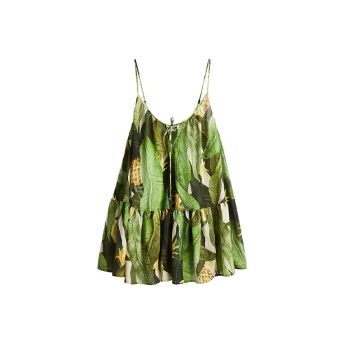 H&M Зеленый/Цветочный Женские Слиплатья