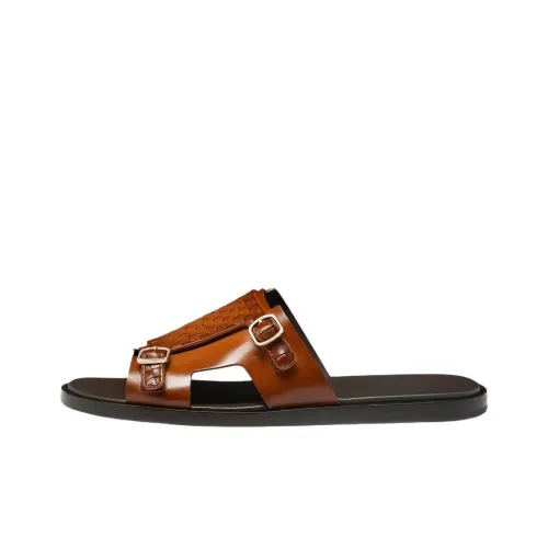Santoni Слипоны Orange Men's