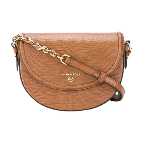 MICHAEL KORS Jet Set Кожа Седло Сумка Сумка через плечо Женская Желудево-коричневая