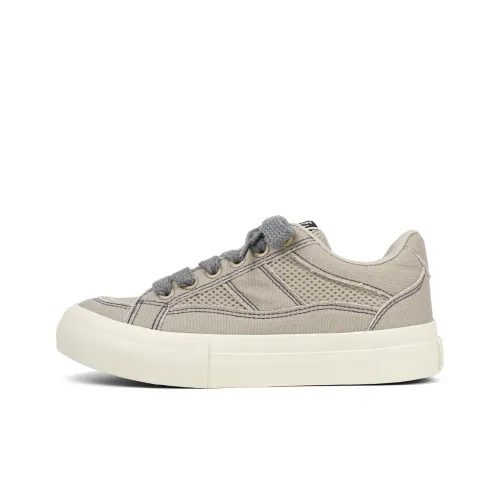 Mengsai Low-Top Canvas Shoes Gray Men's