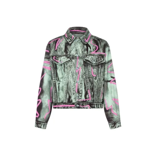 MOSCHINO Зеленый Мужской Джинсовые Куртки