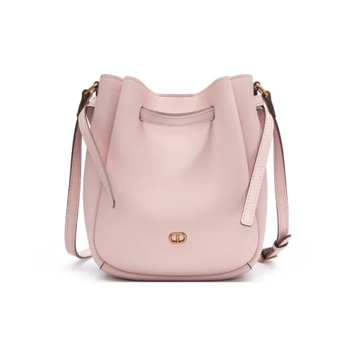 CHRISDIEN DENY Корова Кожа Ведрообразная Сумка Плечевая Сумка Стандартная Женская Розовая Серый Синий Кофейный Черный