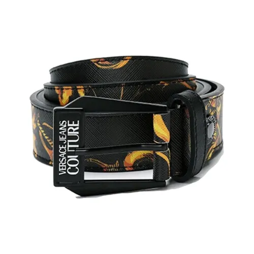 VERSACE JEANS COUTURE ПУ (полиуретан) Полиуретановая кожа Ремни Черный мужской