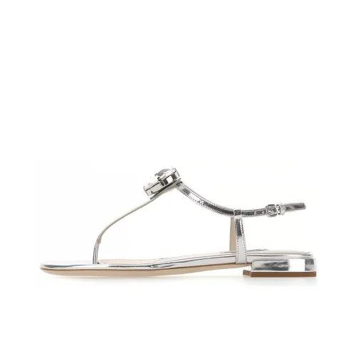 MIU MIU One Ремешок Сандалии Женские Серебряные