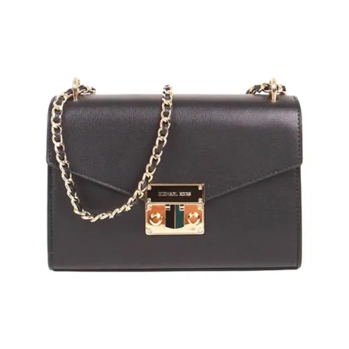 MICHAEL KORS Розовый кожа конверт сумка сумка через плечо среднего размера женская чисто черная