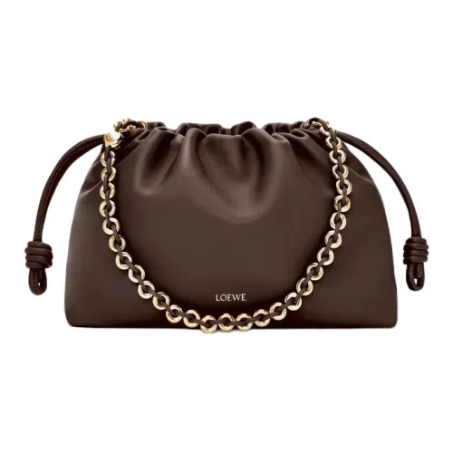 LOEWE Flamenco Napa Овечья кожа Сумка через плечо Средняя Женская Умбра