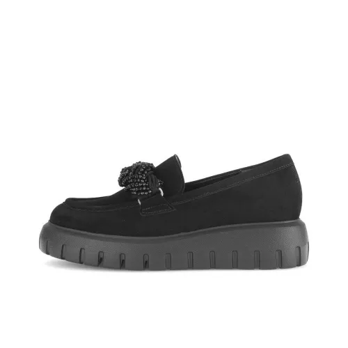 Gabor Модные лоферы 5 см женские черные